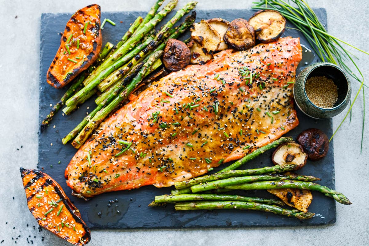 Asparagus Everything Seasoning Salmon Asparagus Recipe Baked
